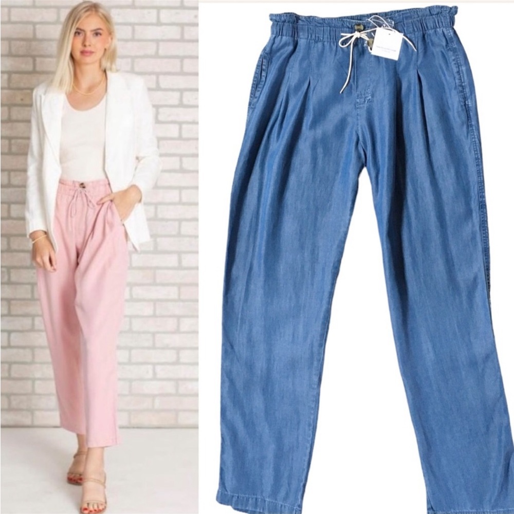 Beachlunchlounge Mallie Chambray Pull on Pants